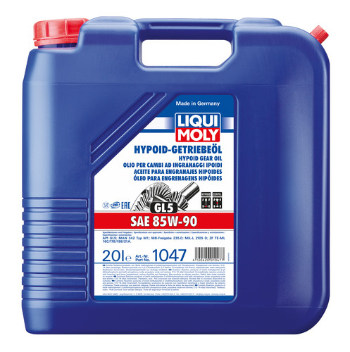 LIQUI MOLY OLEO EMBRAIAGEM HYPOID GETR.GL5 85W90   20L